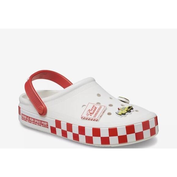 Crocs Disney Parks Toy Story Pizza Planet Men’s Size 7 Women’s 9 Shoes NIB - Picture 4 of 8
